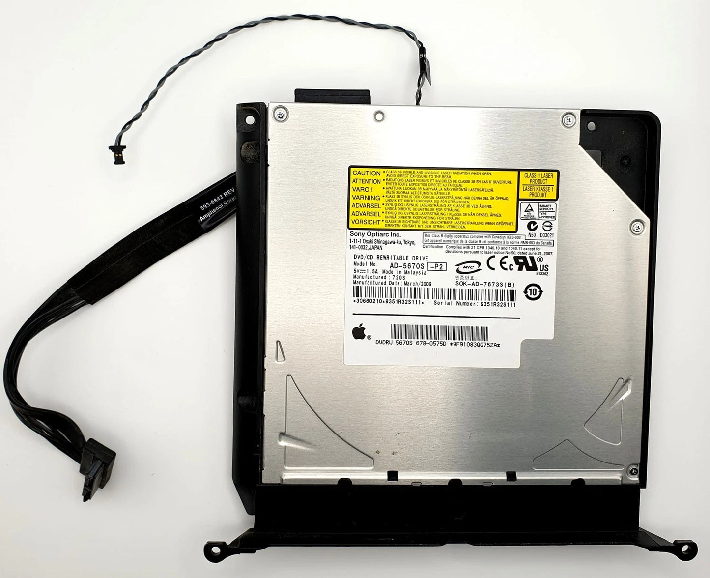 Alimentatore Lite-On AD-5680H-P2,Emc 2374, Modello A 1312