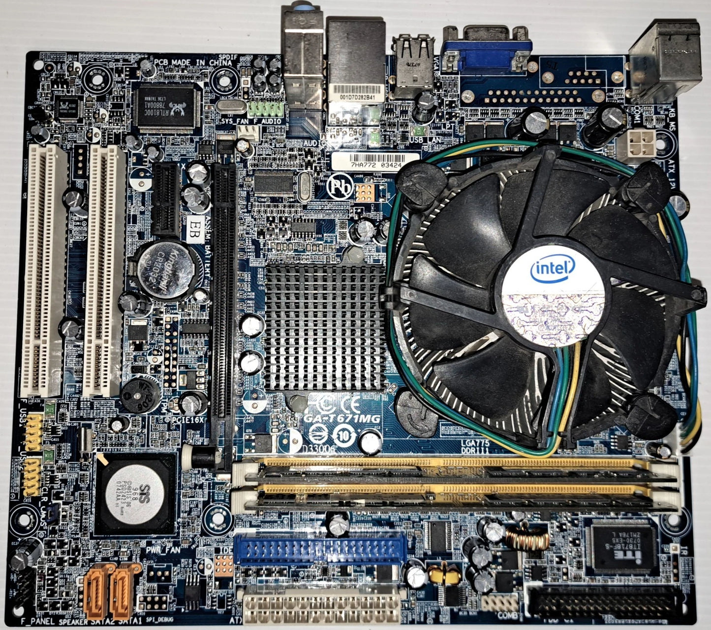 Scheda Madre Gigabyte GA-T671MG , Intel Pentium Dual CPU E2160, 4 core, 768MBT