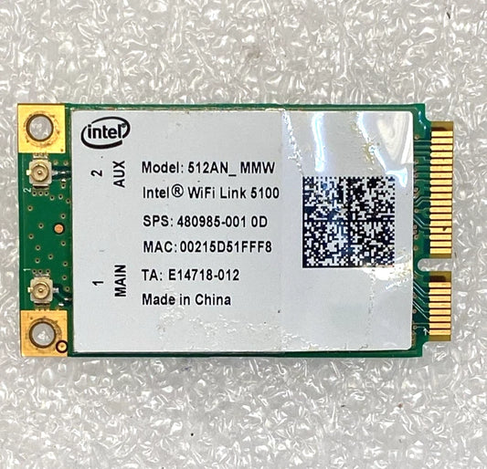 Scheda WiFi Intel 512AN_MMW 802.11a/b/g/n Mini PCI-E Wireless N